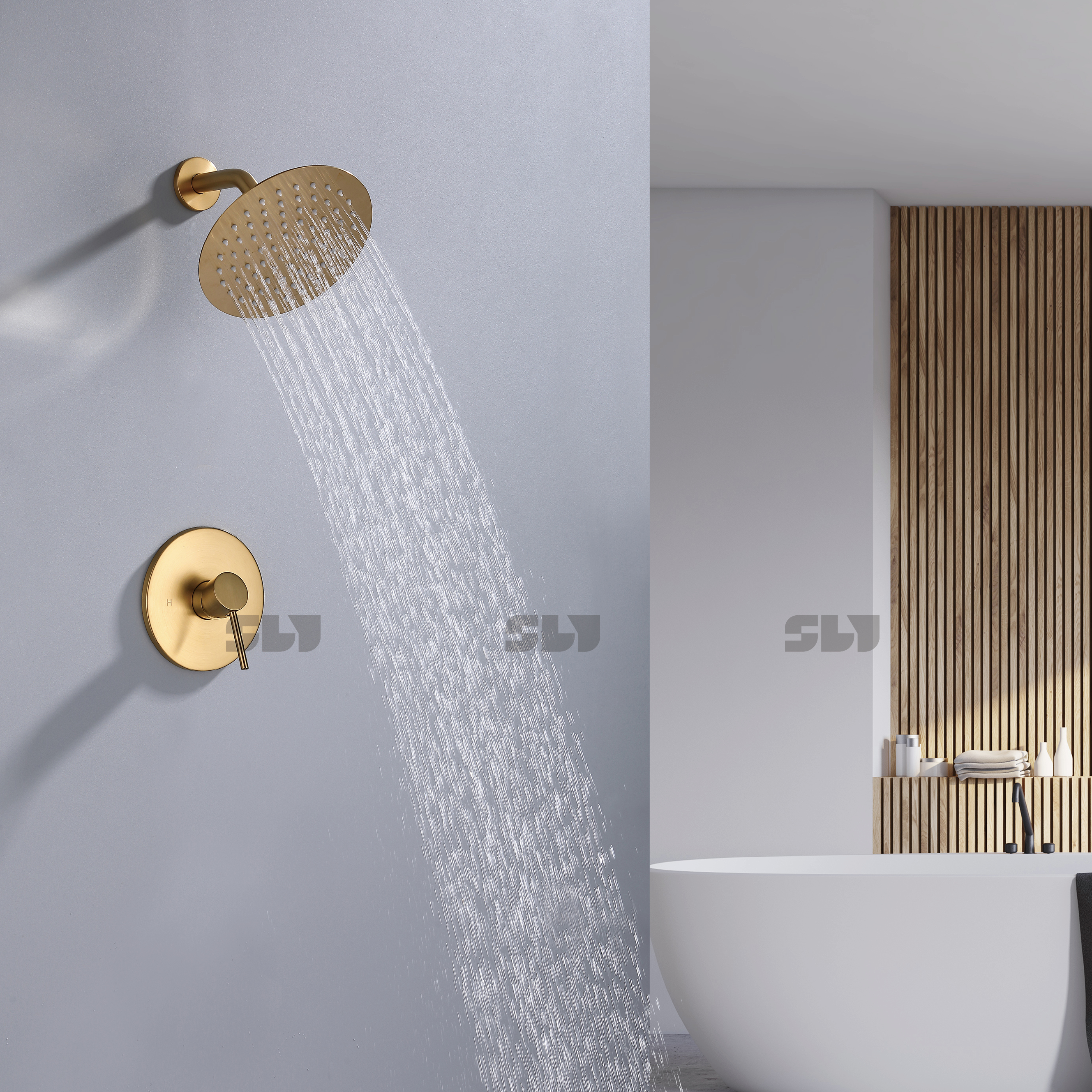 带阀门的淋浴龙头