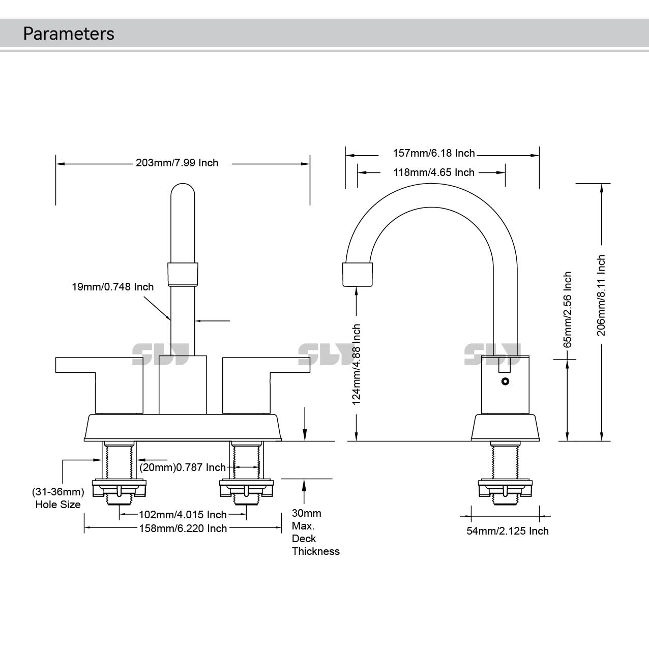 瀑布水龙头浴室 