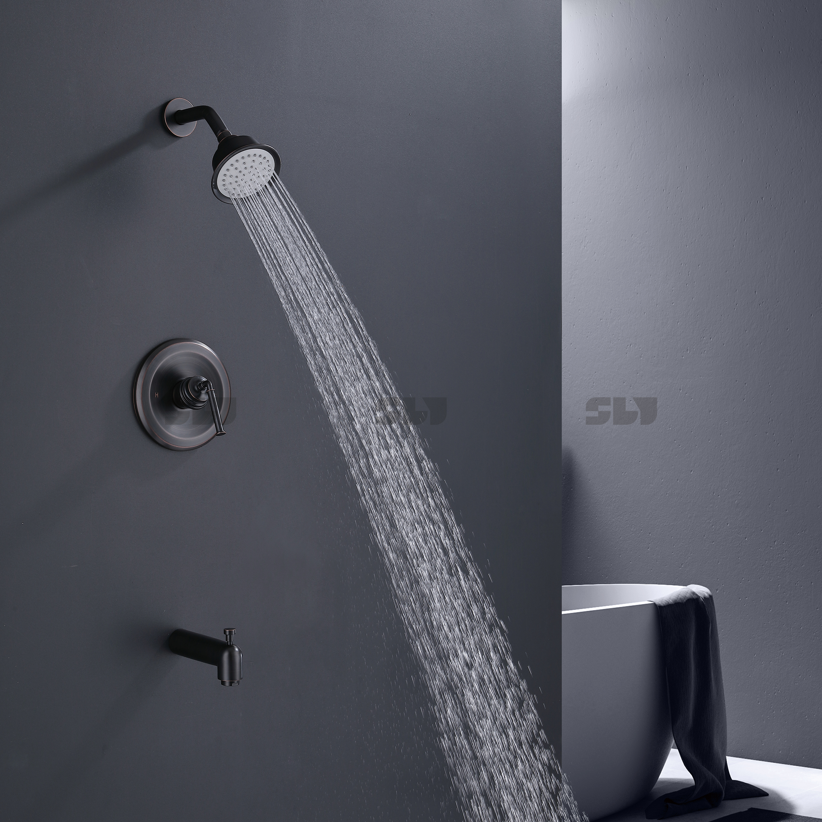  淋浴龙头黄铜两用 