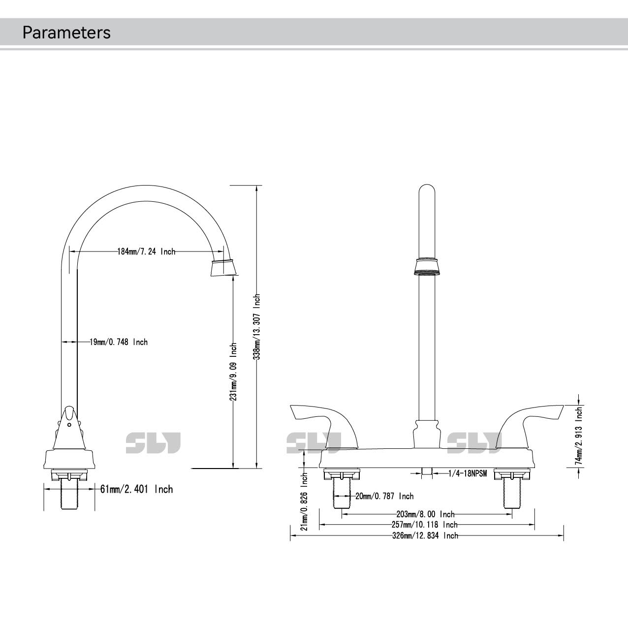 台面安装水龙头厨房水槽水龙头