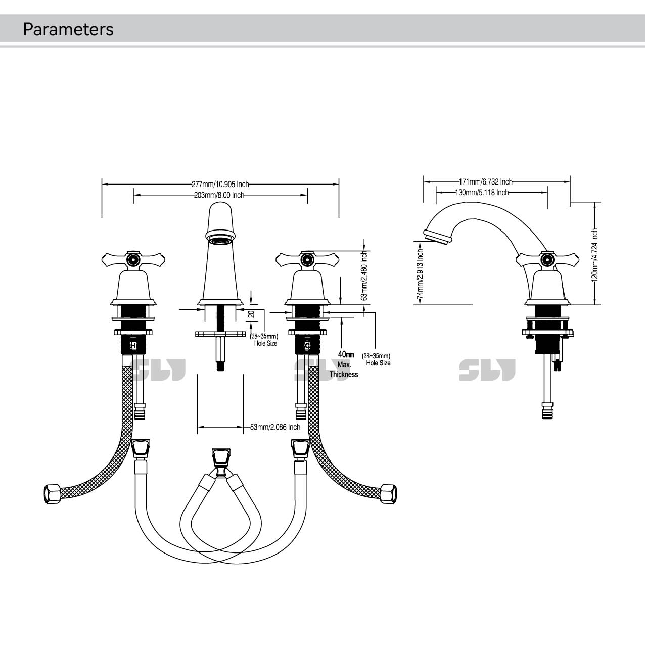 瀑布浴缸水龙头