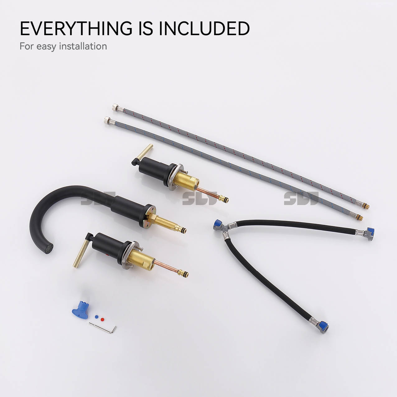 两个把手浴室瀑布