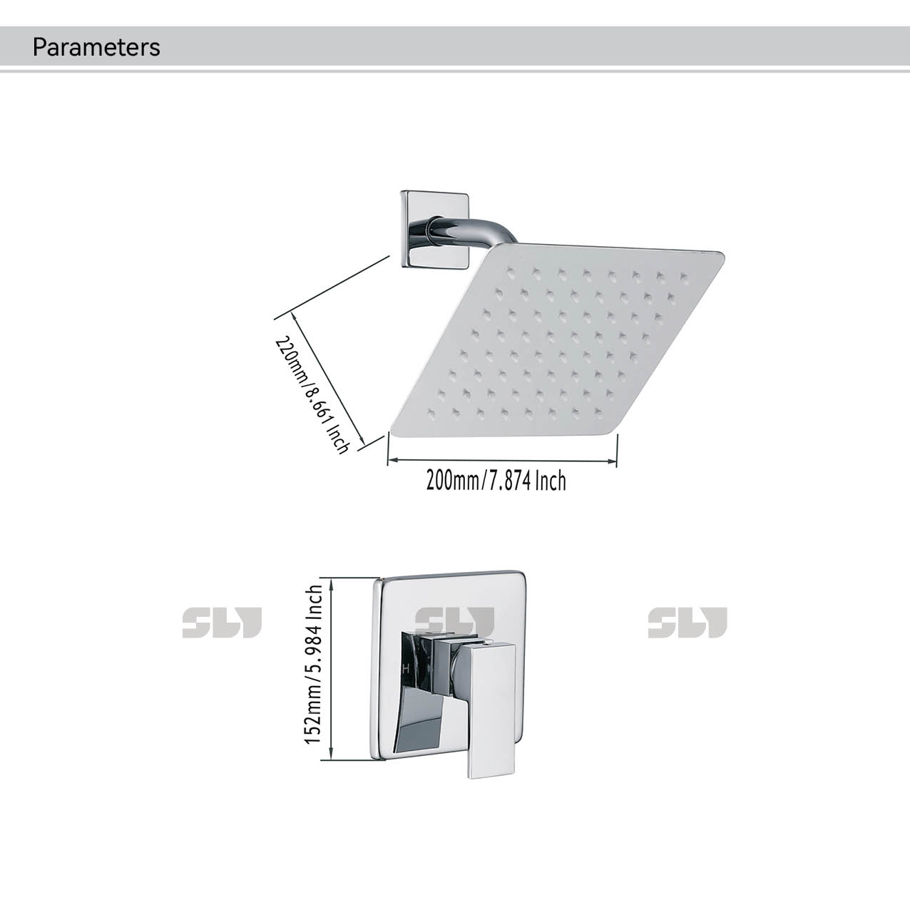 暗装壁挂式浴缸淋浴龙头